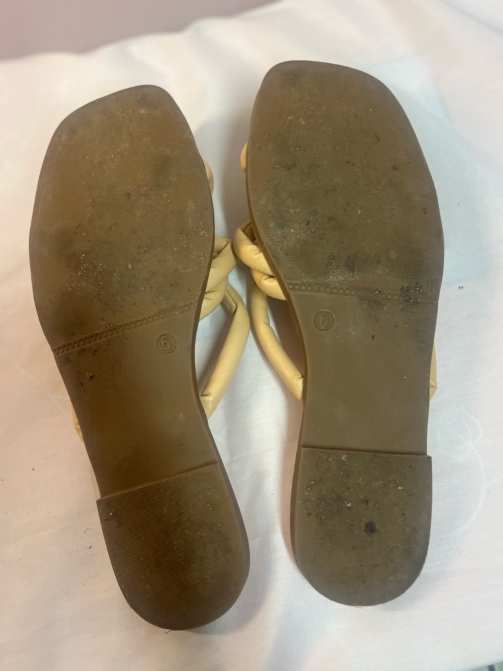 Serra Beige Crisscross Slide Sandals - Picture 7 of 7
